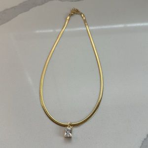 Gold Diamond Pendant Necklace ✨